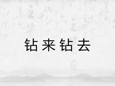 钻来钻去