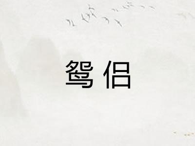 鸳侣 鸳侣