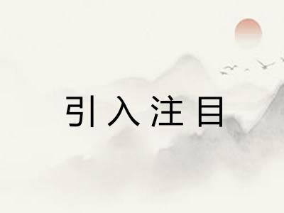 引入注目