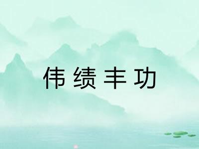 伟绩丰功