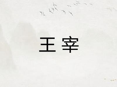 王宰