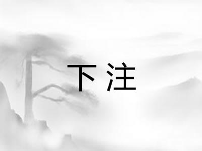 下注