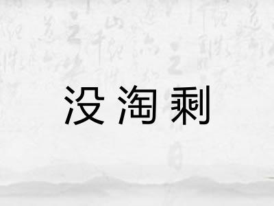 没淘剩