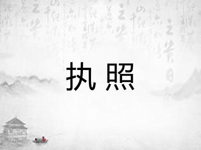 执照