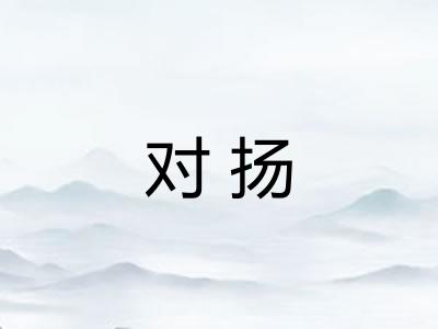 对扬 对扬