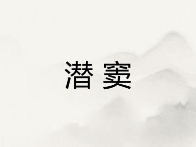 潜窦