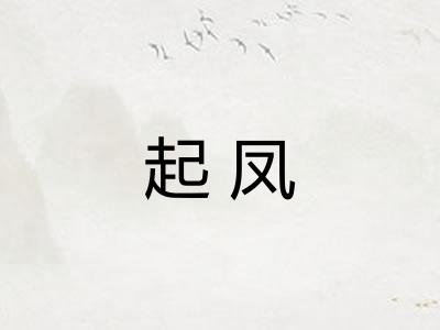 起凤
