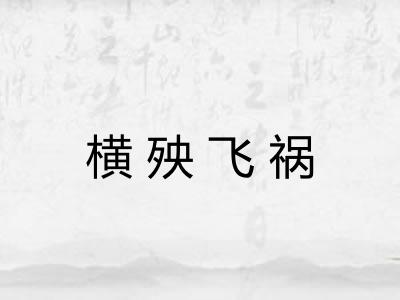 横殃飞祸