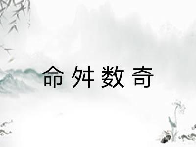 命舛数奇