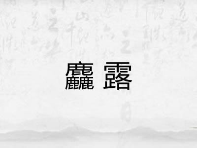麤露