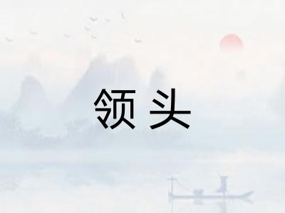 领头 领头