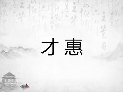 才惠