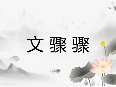 文骤骤