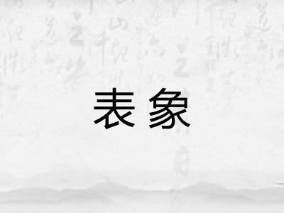 表象