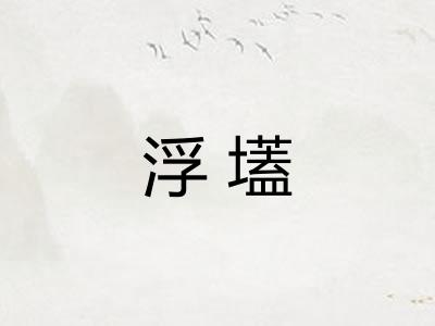 浮壒