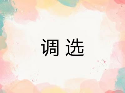 调选