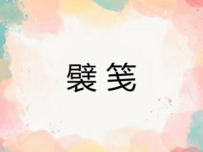 襞笺