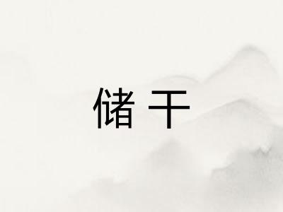 储干