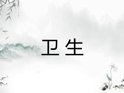 卫生 卫生