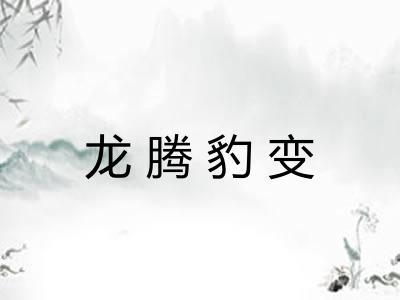 龙腾豹变