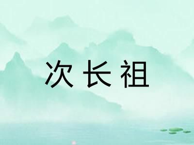次长祖