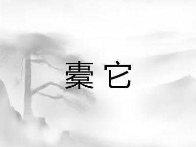 橐它