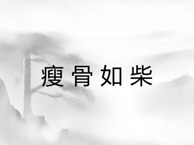 瘦骨如柴