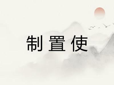 制置使