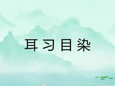 耳习目染