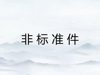 非标准件