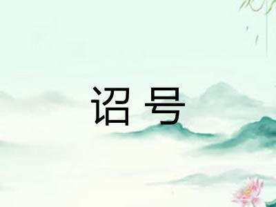 诏号