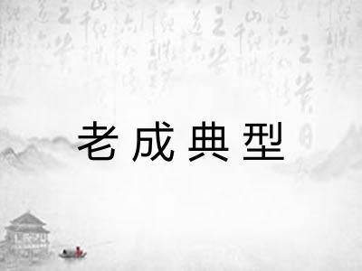 老成典型
