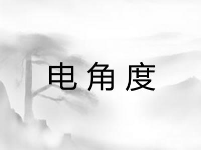 电角度