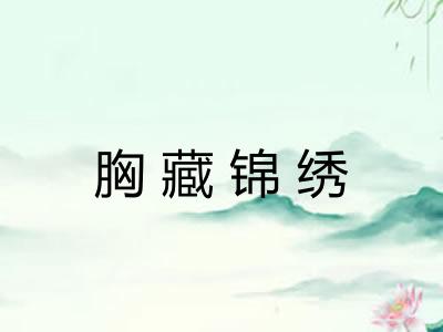 胸藏锦绣