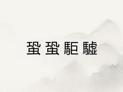 蛩蛩駏驉