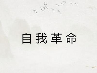 自我革命