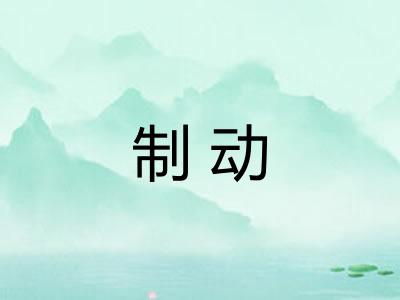 制动