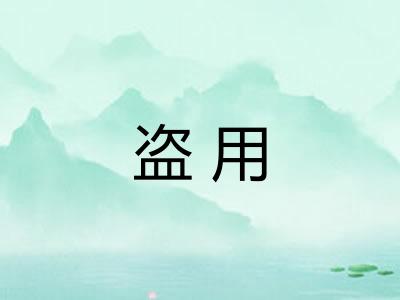 盗用