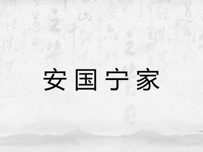 安国宁家