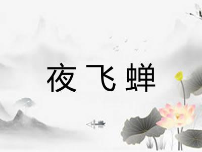 夜飞蝉