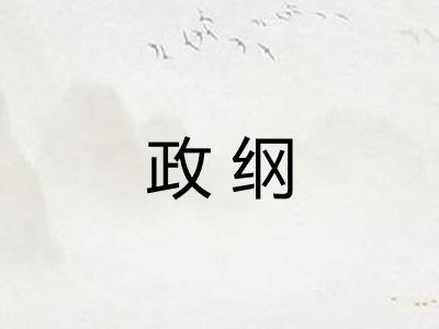 政纲