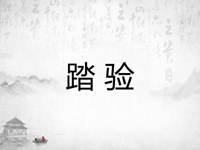 踏验