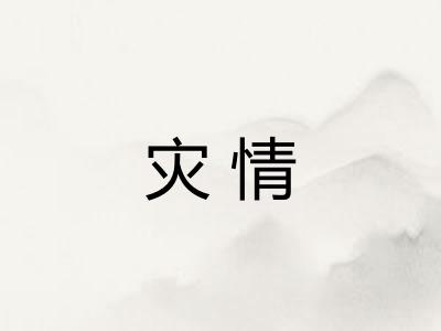 灾情
