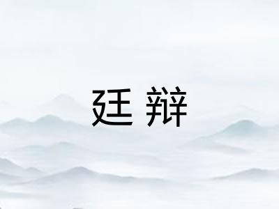 廷辩