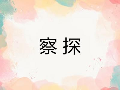 察探