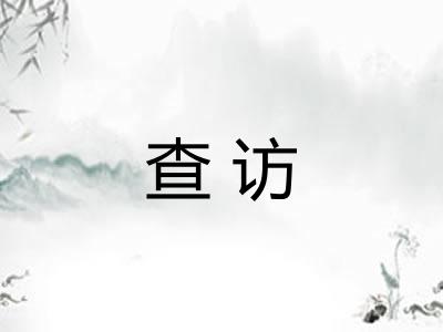 查访