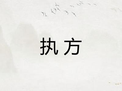 执方