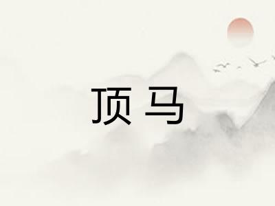 顶马