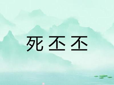 死丕丕