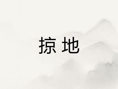 掠地